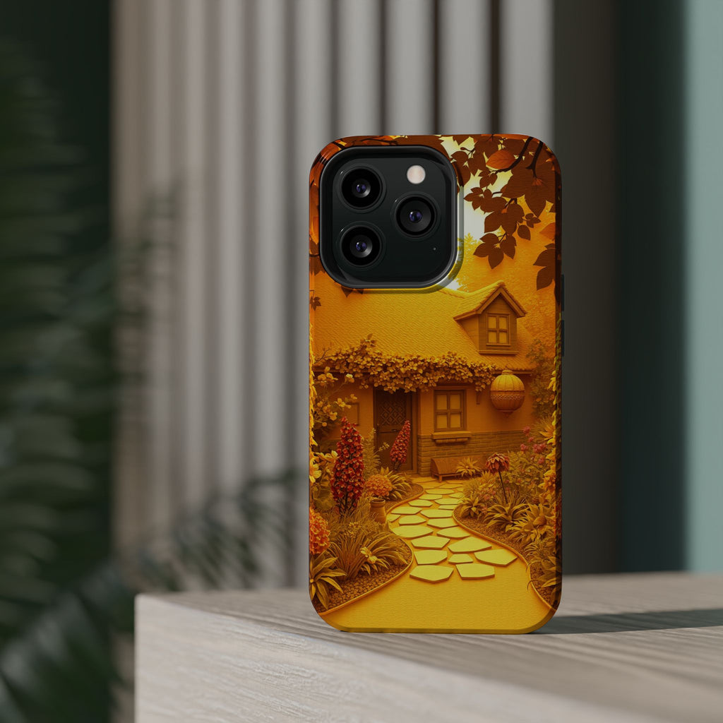 iPhone Vibrant Cottage Garden Design Slim Everyday Designer Case · iPhone Case