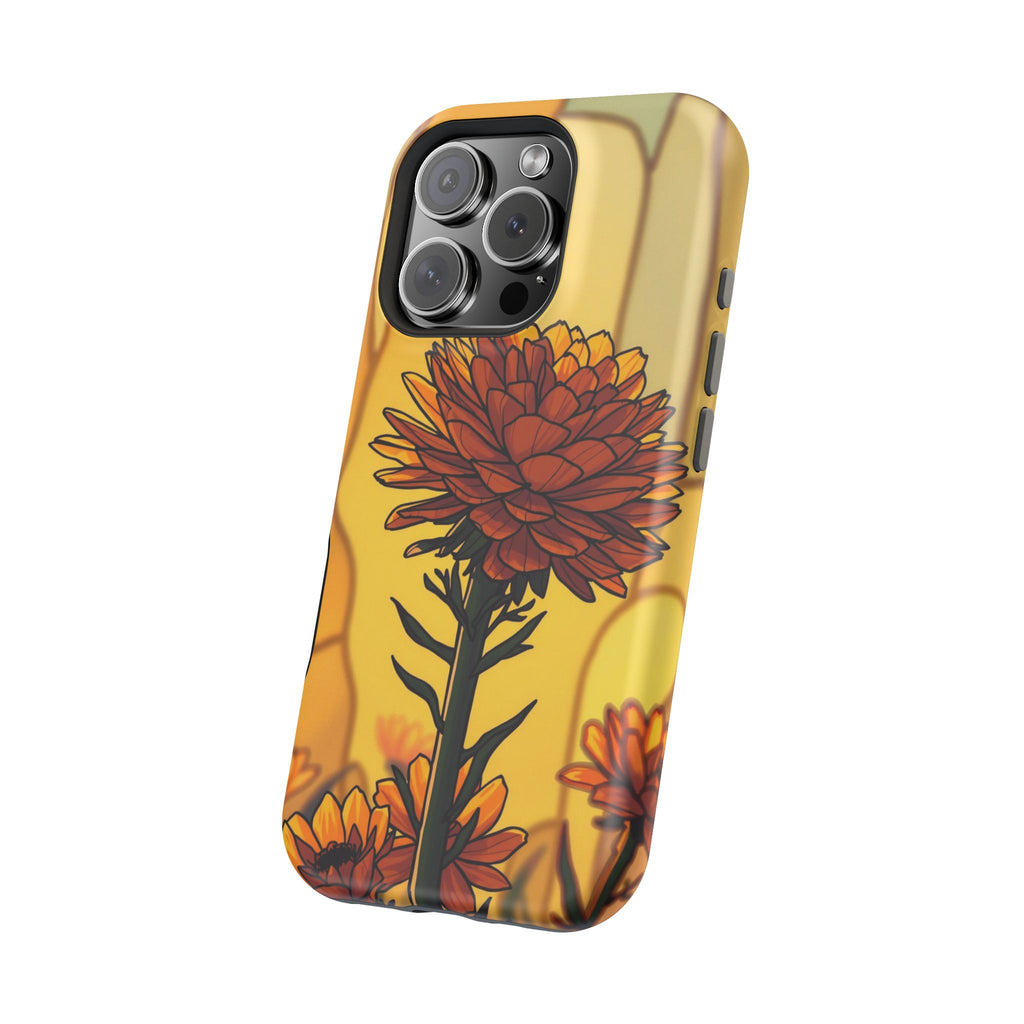 iPhone Sunset Amber And Peach Ranunculus Stack Soft iPhone Finish · iPhone Case