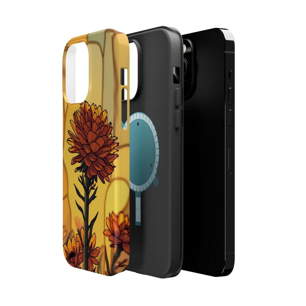 iPhone Sunset Amber And Peach Ranunculus Stack Soft iPhone Finish · iPhone Case
