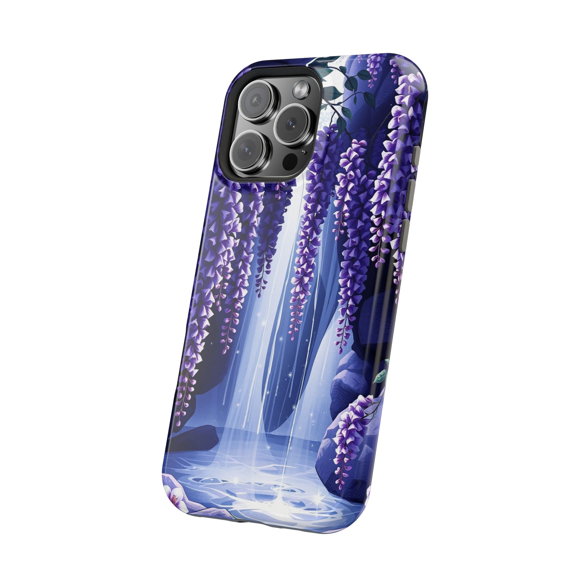 iPhone Wisteria Cascade Serene Design Slim Snap Case Ga · iPhone Case
