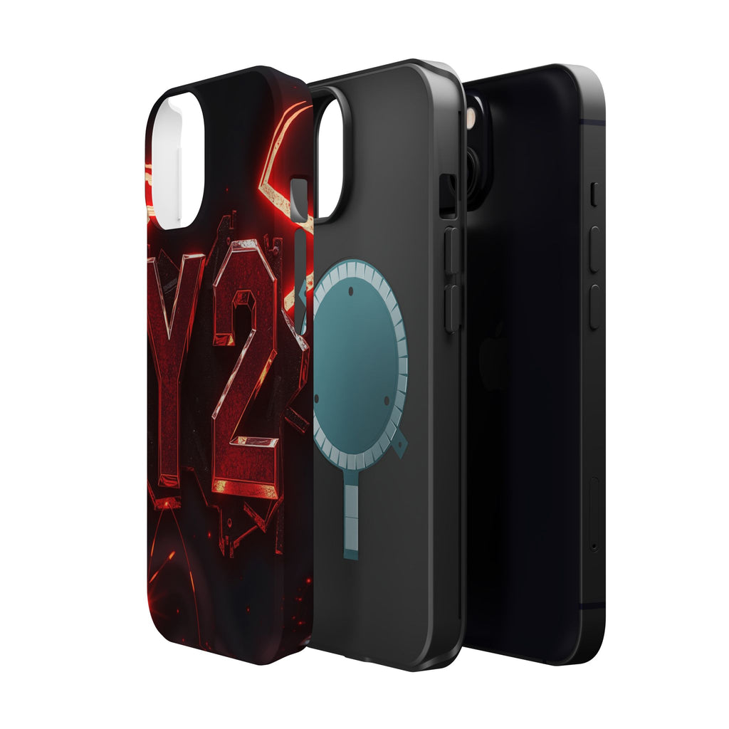 iPhone Y2K Holographic Bold Art Slim Everyday Designer Case · iPhone Case