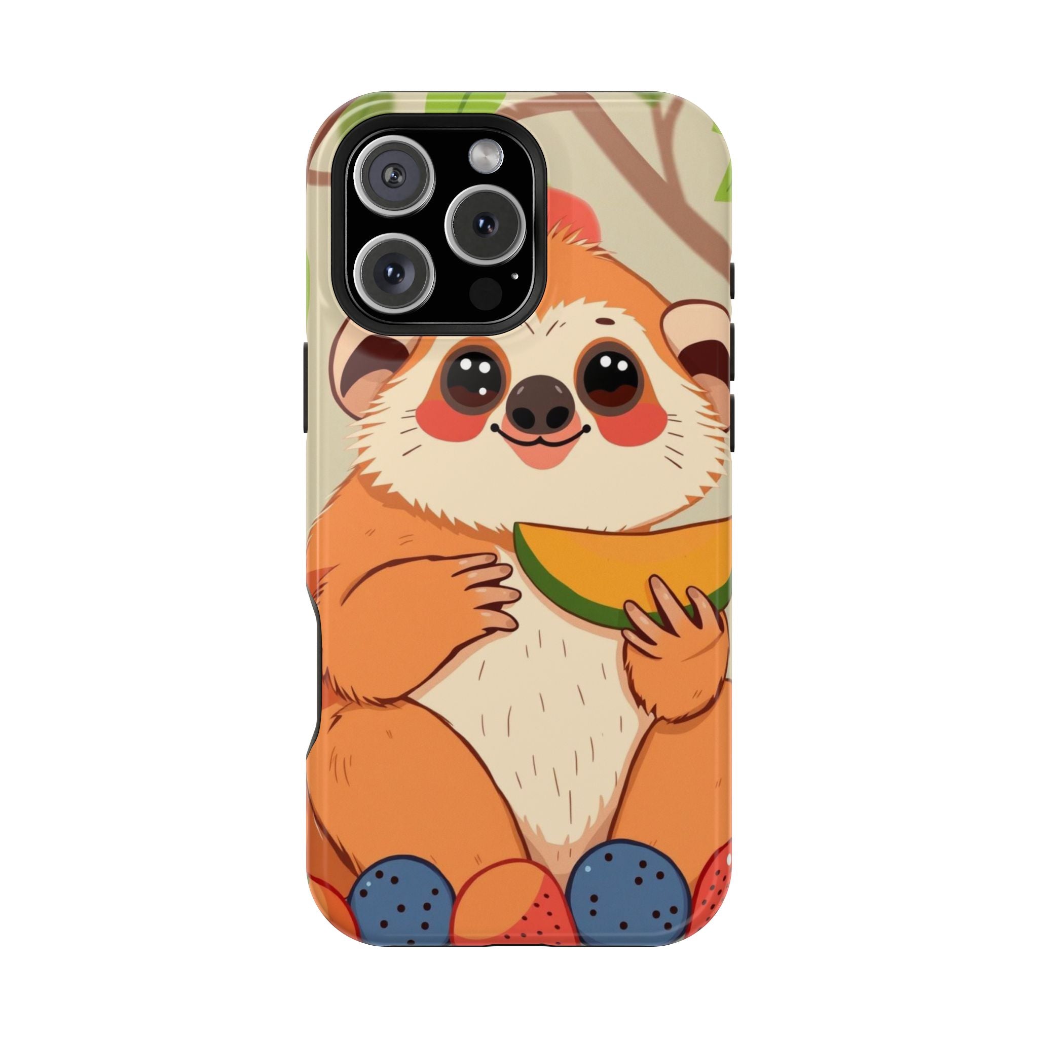 iPhone Slow Loris with Fruit Kids Fun iPhone Phone Case Gift Slim · iPhone Case