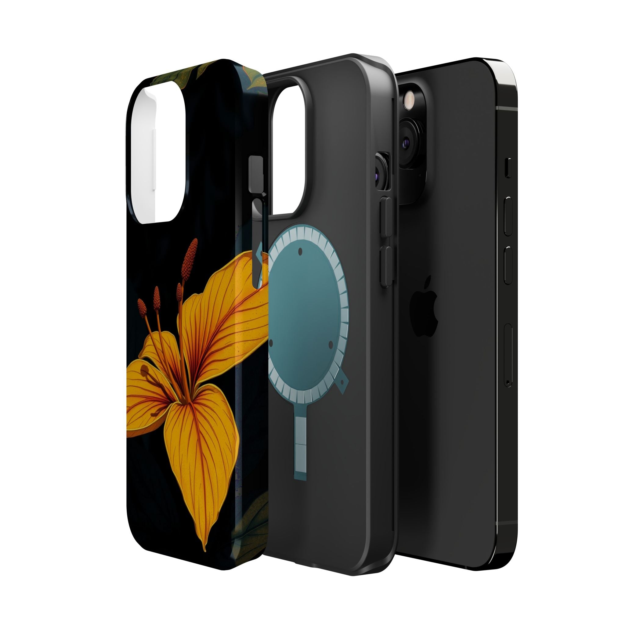iPhone Earthy Tropical Bloom Design Artistic Everyday Cas Slim Snap Case · iPhon