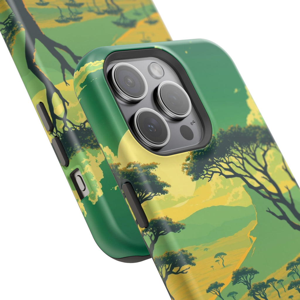 iPhone Savanna Horizon Pixel Art -Bit Slim Everyday Designer Case · iPhone Case