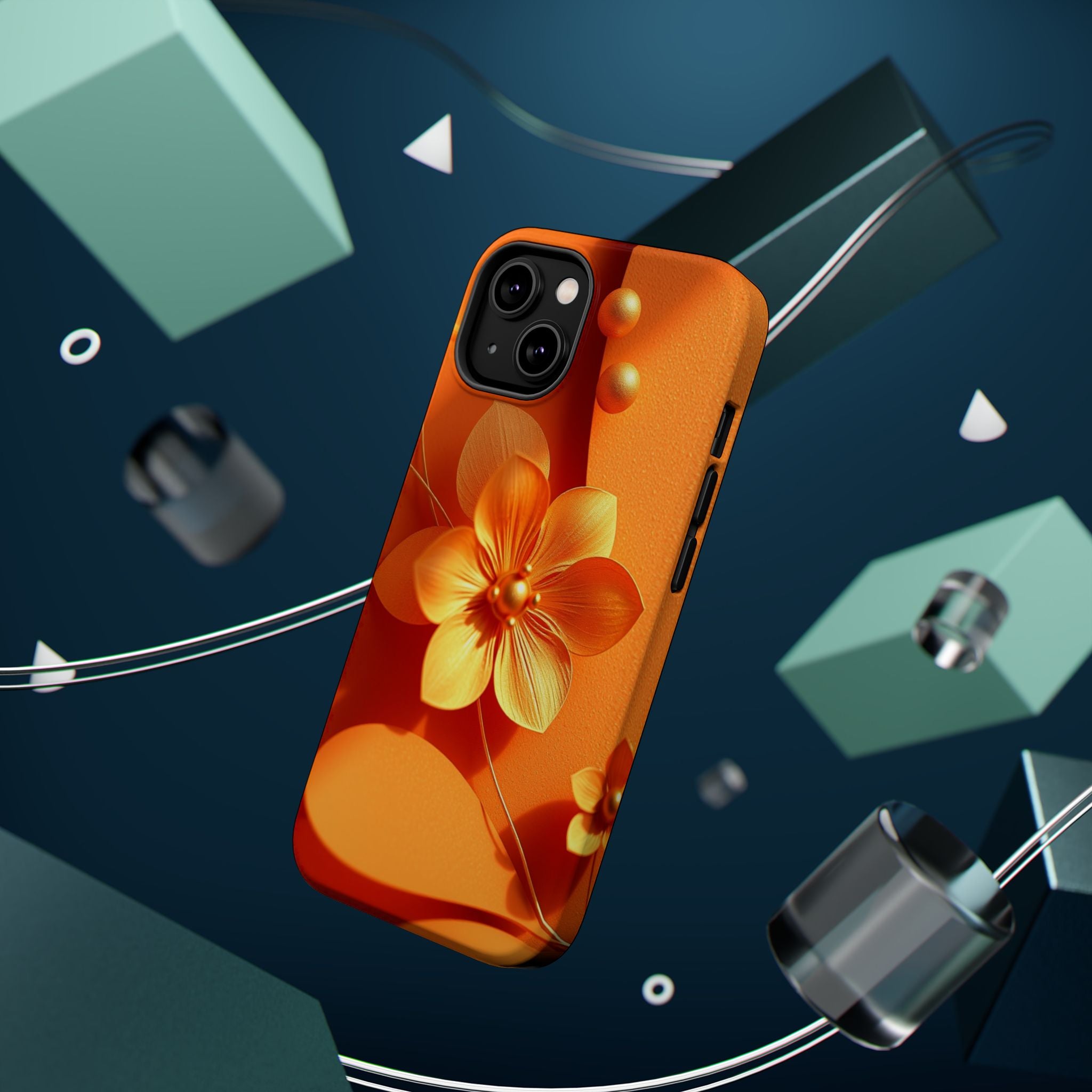 iPhone Floral Geometric Gold Foil Luxury Slim Everyday iPhone Designer · iPhone