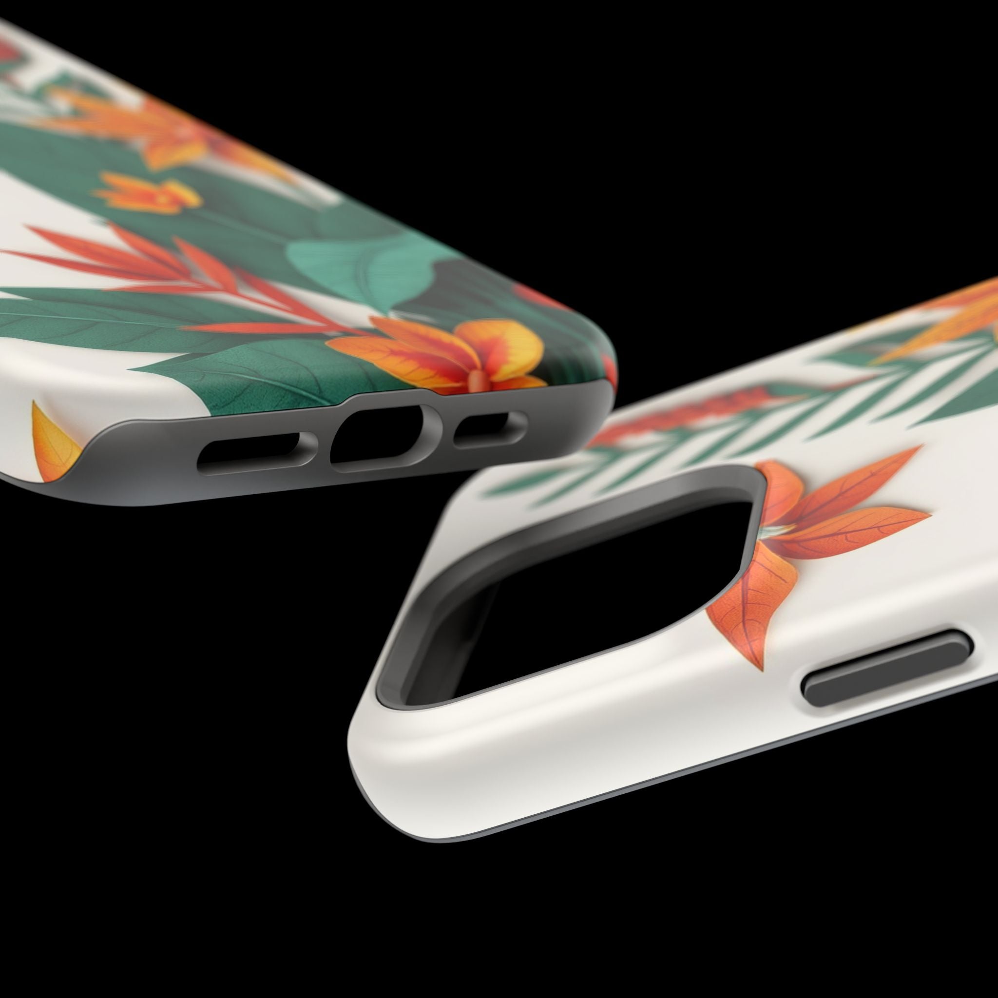 iPhone Jungle Floral Paper Cut Art Bold Modern Everyday Snap Case · iPhone Case