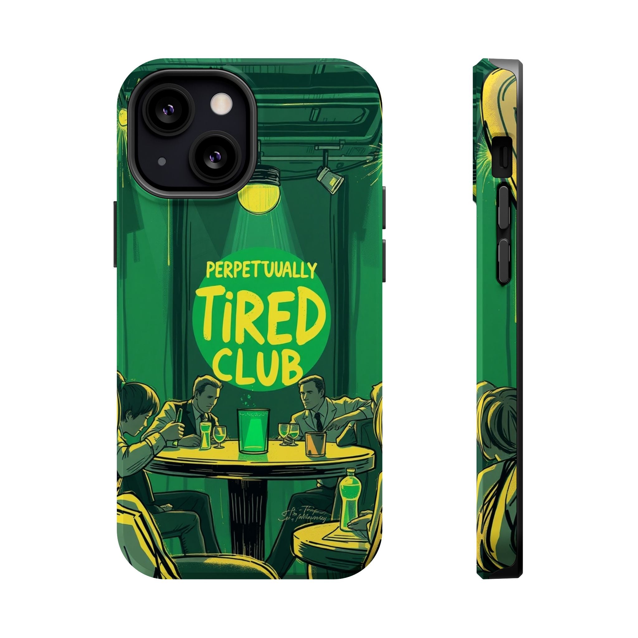 iPhone Radiant Perpetually Tired Club Design Slim Everyday Designer Case · iPhon