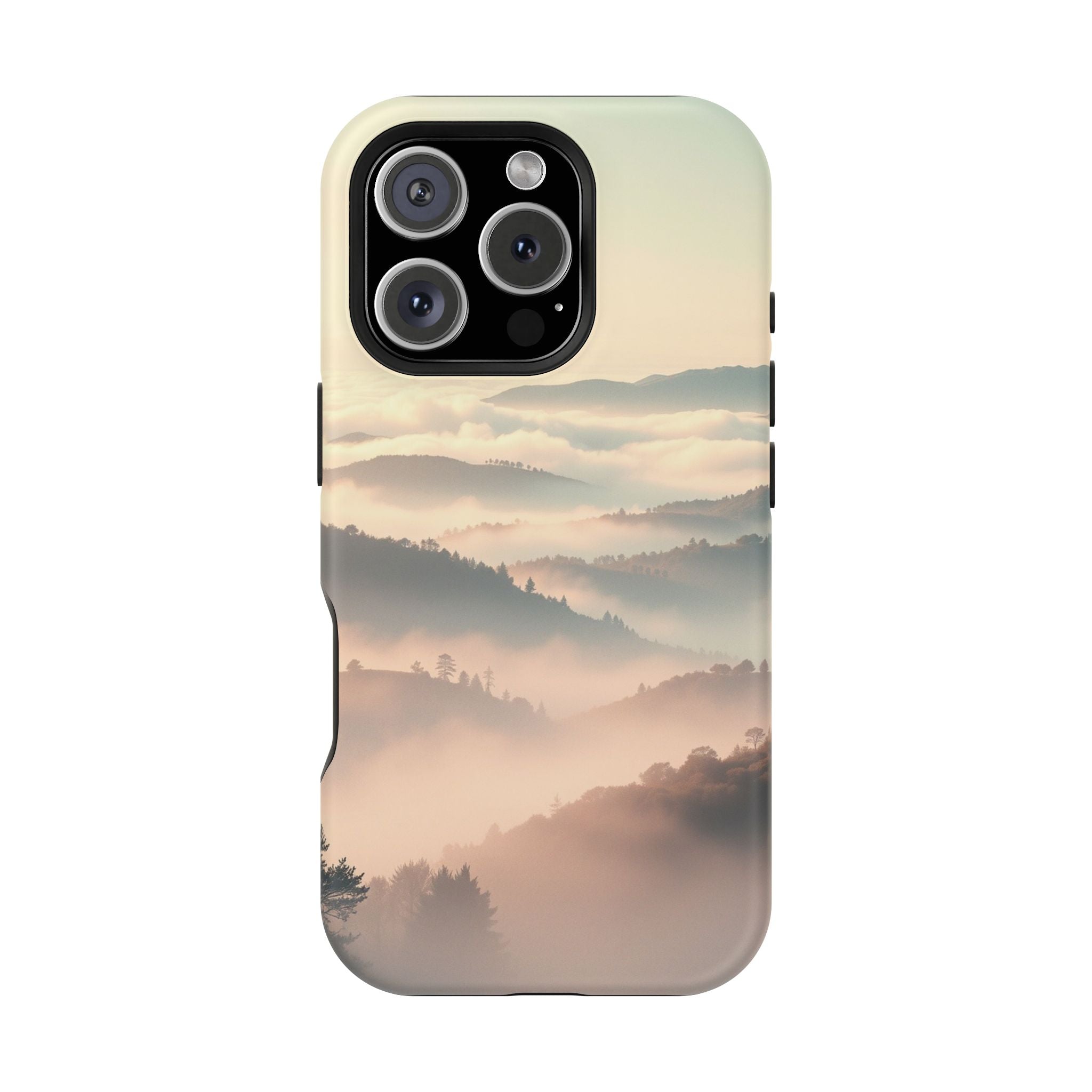 iPhone Mint And Blush Fog Rolling Over Hills Slim iPhone Everyday · iPhone Case