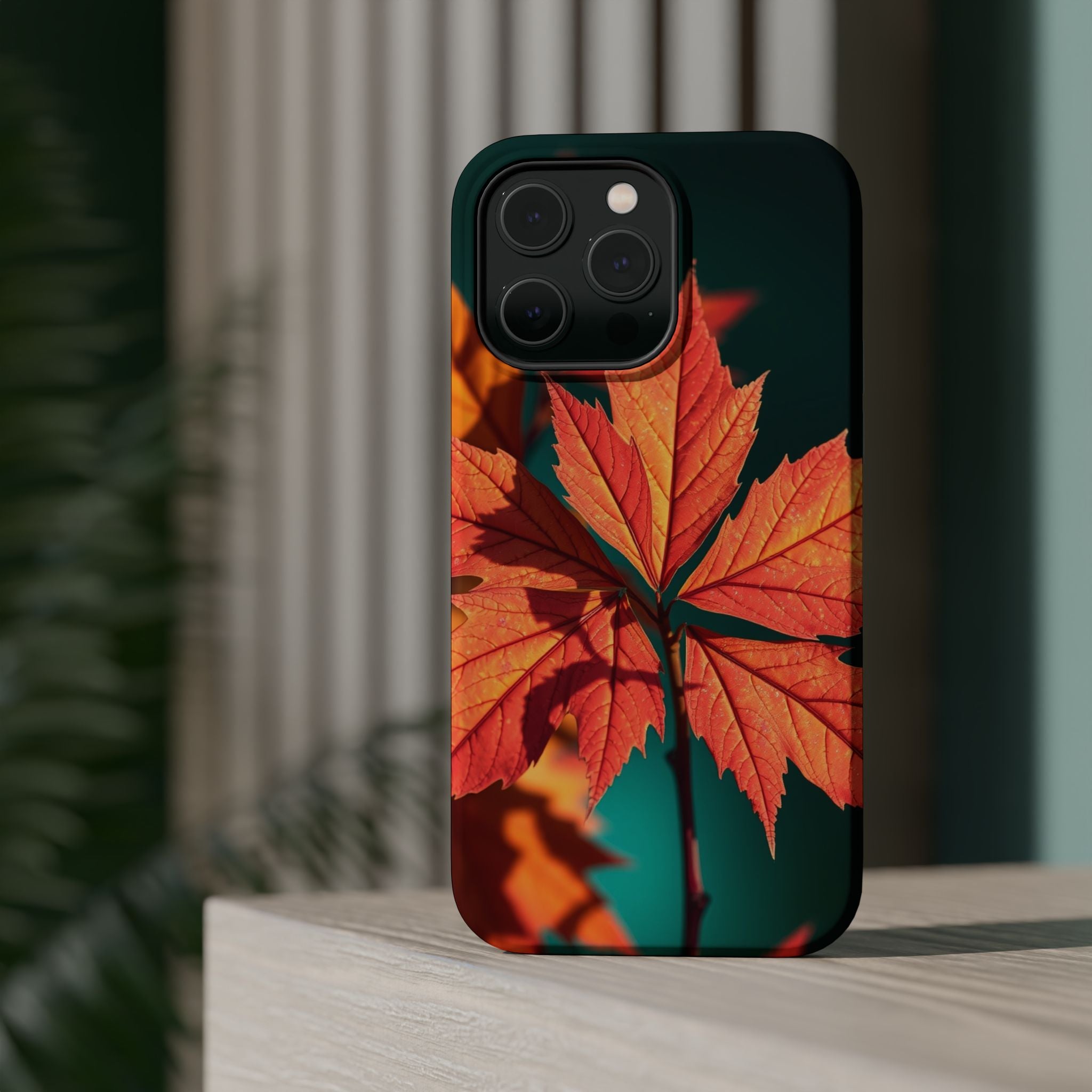 iPhone Autumn Maple Electric Art 15 Slim Everyday Designer Case · iPhone Case