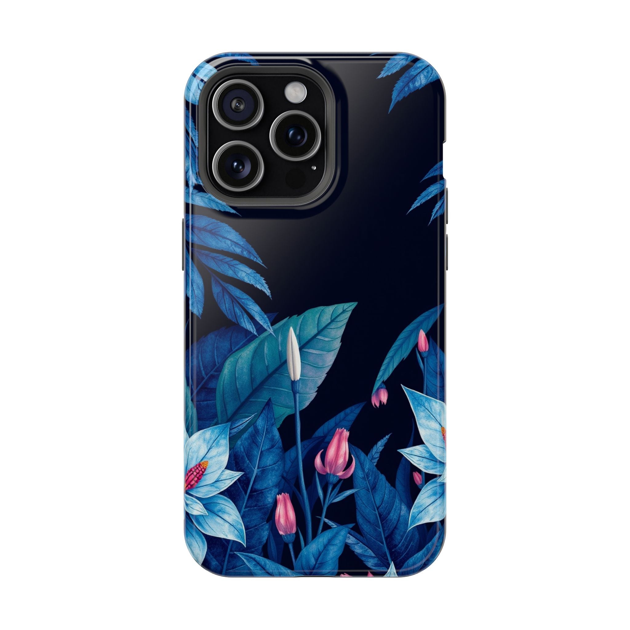 iPhone Serene Jungle Floral Design Clean Minimal Snap Cas Slim Snap Case · iPhon