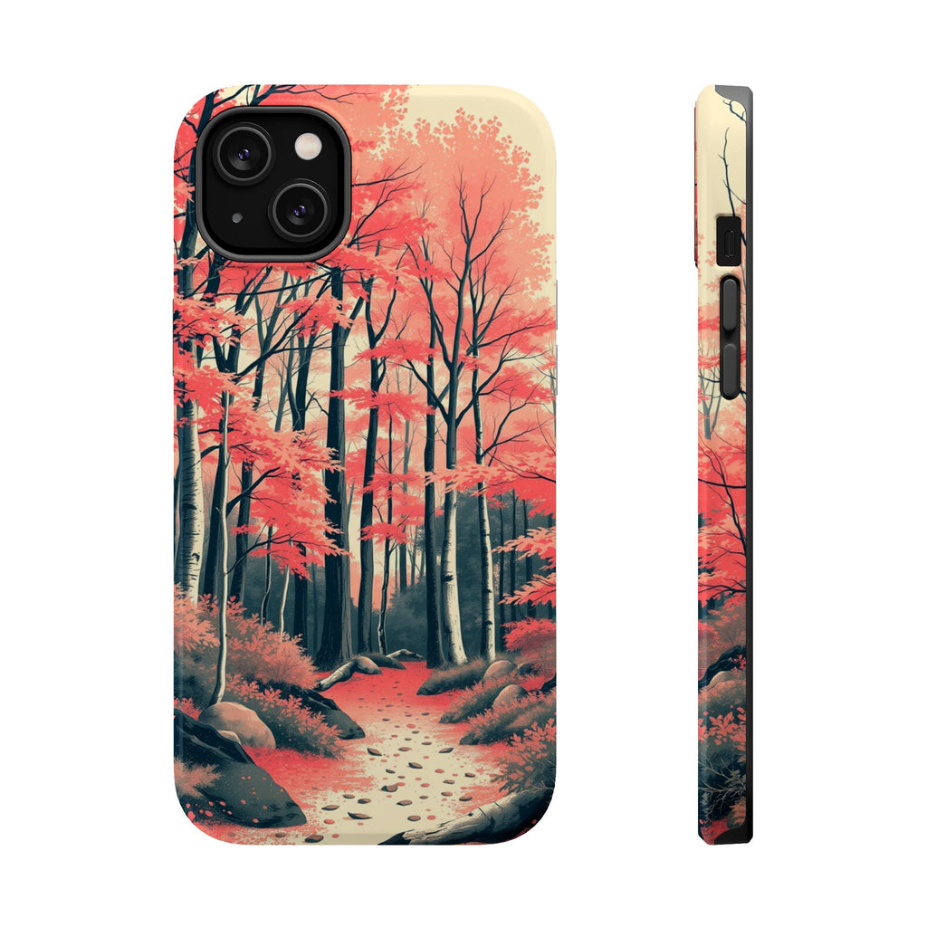 iPhone Autumn Forest Floor Risograph Print Slim iPhone Everyday · iPhone Case