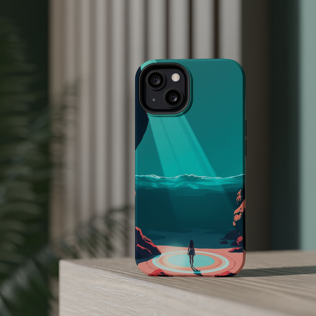 iPhone Earthy Tidal Pool Design 17 Bold Modern Everyday Snap Case · iPhone Case