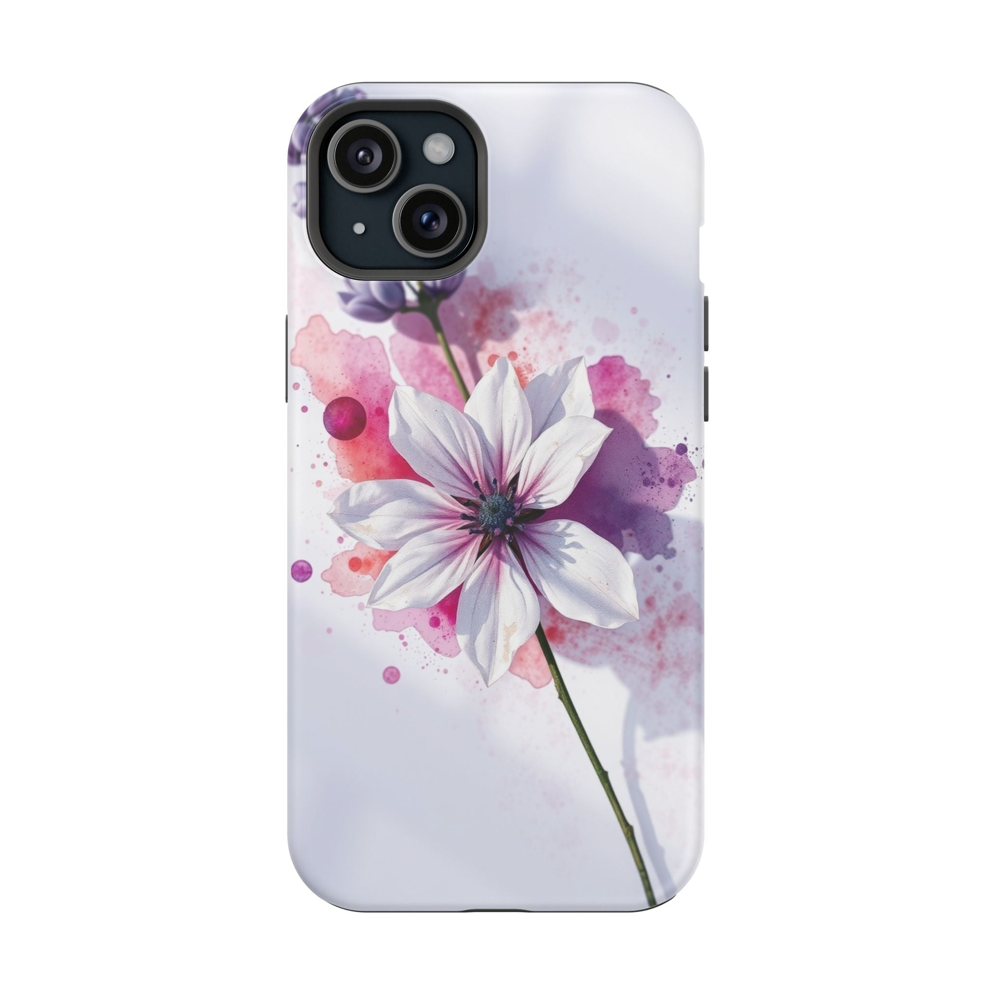 iPhone Floral Watercolor Splash Bold Art Slim Everyday iPhone 15 · iPhone Case