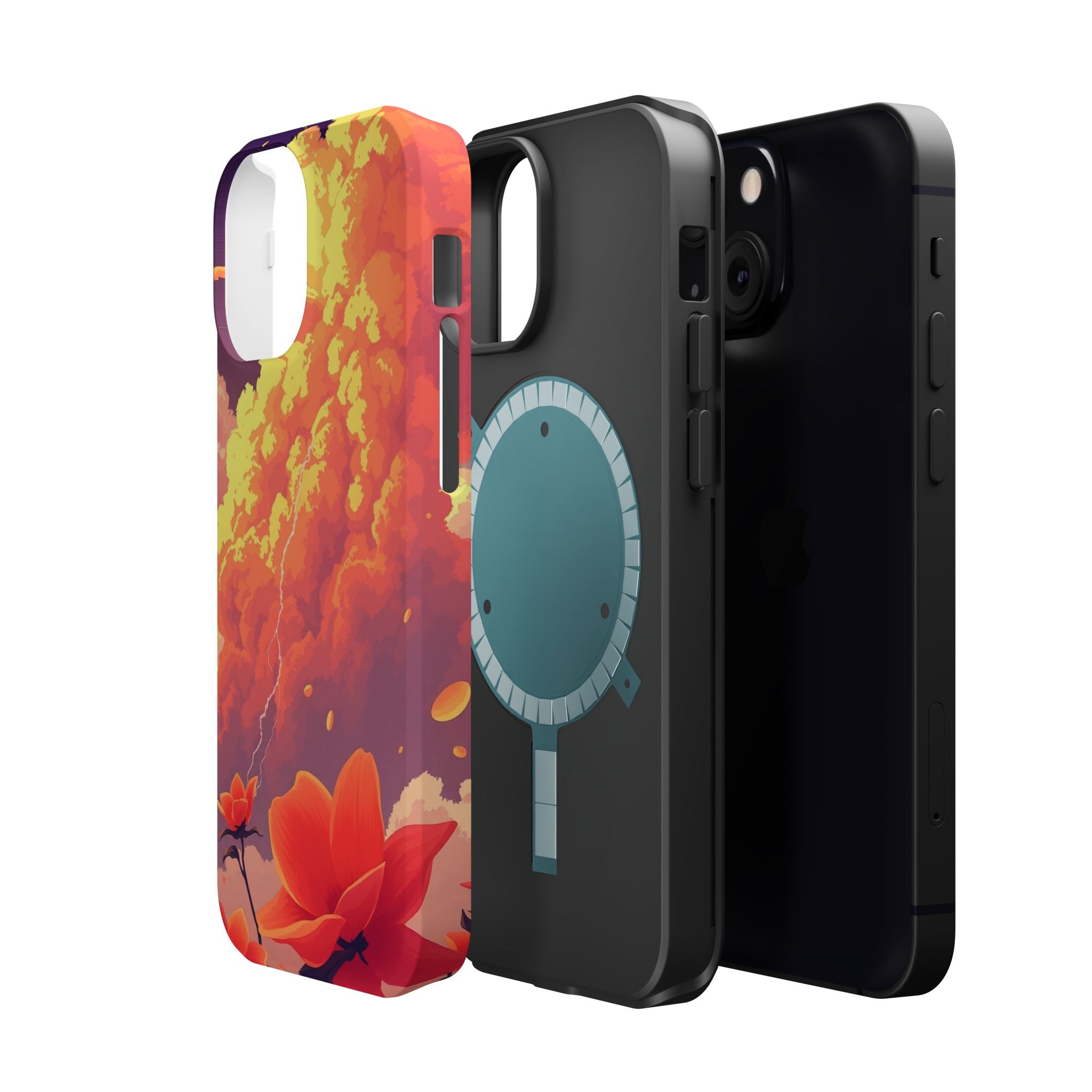 iPhone Sunset Amber And Peach Petal Storm Slim iPhone Everyday Designer · iPhone