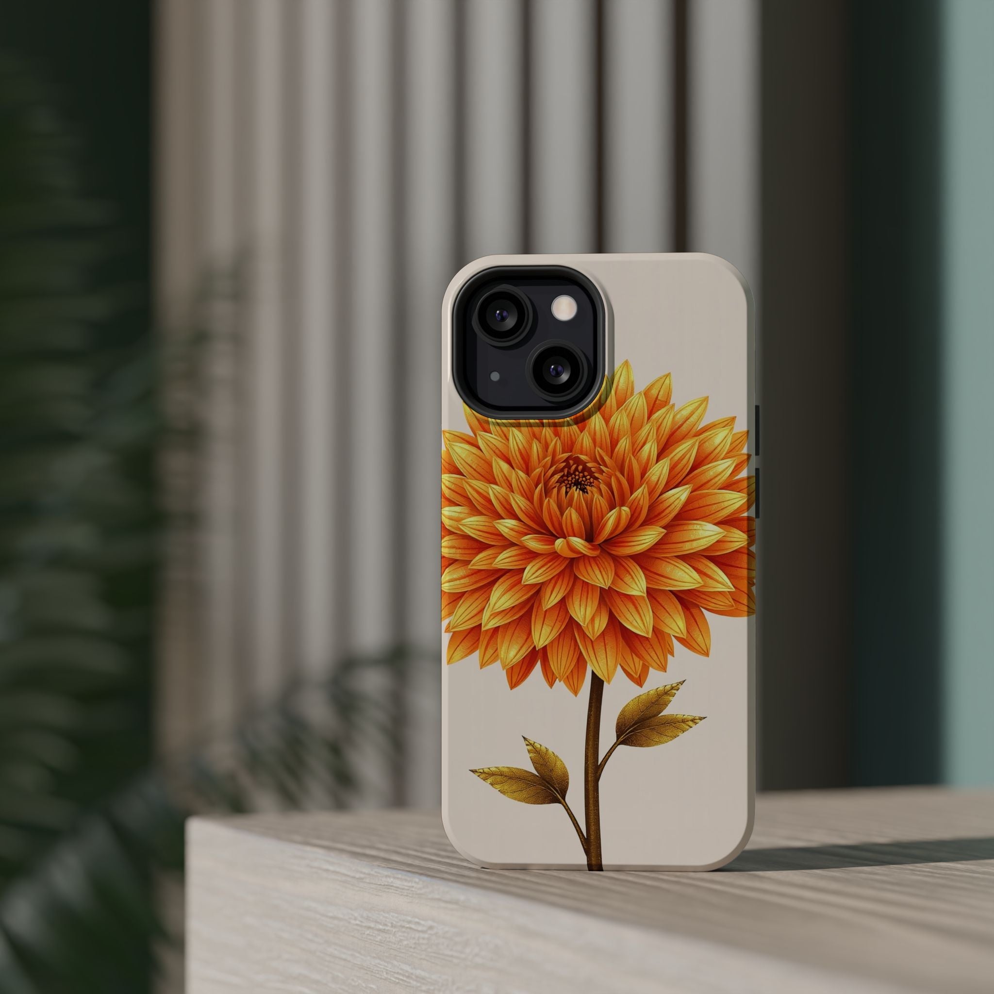 iPhone Chrysanthemum Classic Gold Foil Luxury Slim iPhone Everyday · iPhone Case