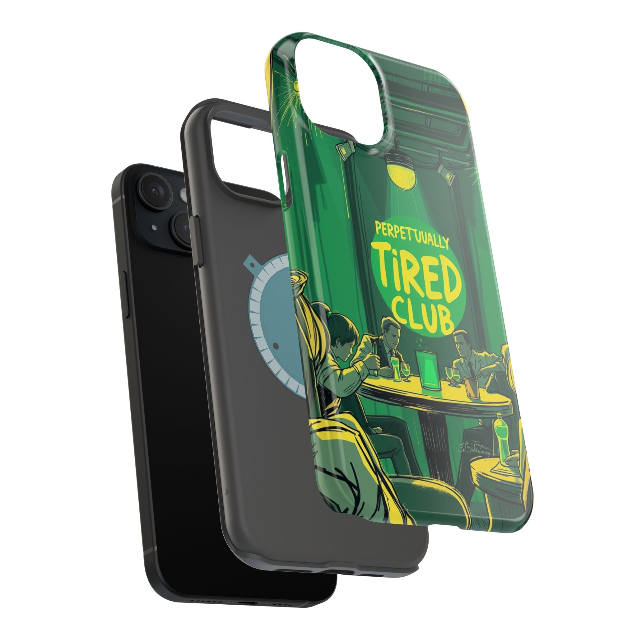 iPhone Radiant Perpetually Tired Club Design Slim Everyday Designer Case · iPhon