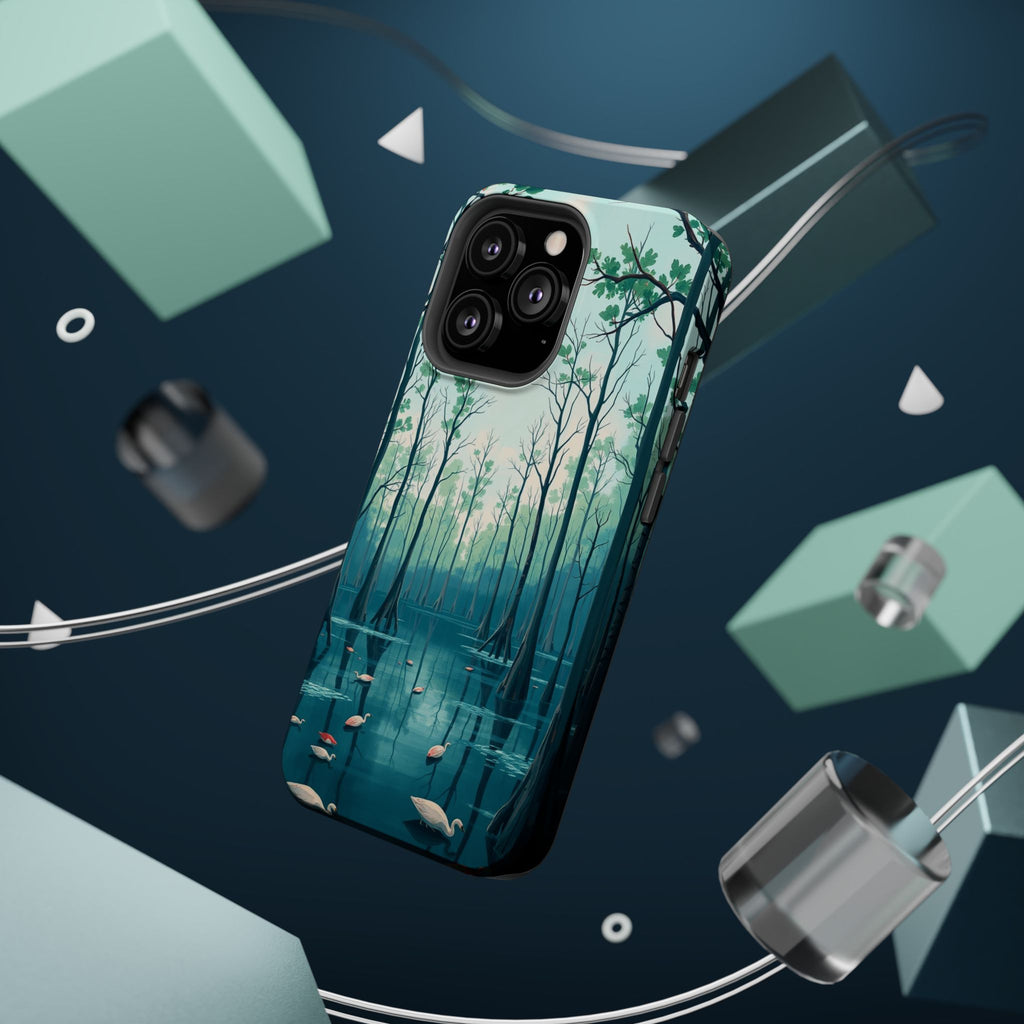 iPhone Cypress Swamp Electric Art Bold Modern Everyday Snap Case · iPhone Case