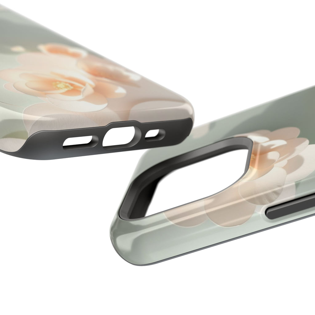 iPhone Sage And Ivory Pastel Floral Cloud Slim iPhone Everyday Designer · iPhone
