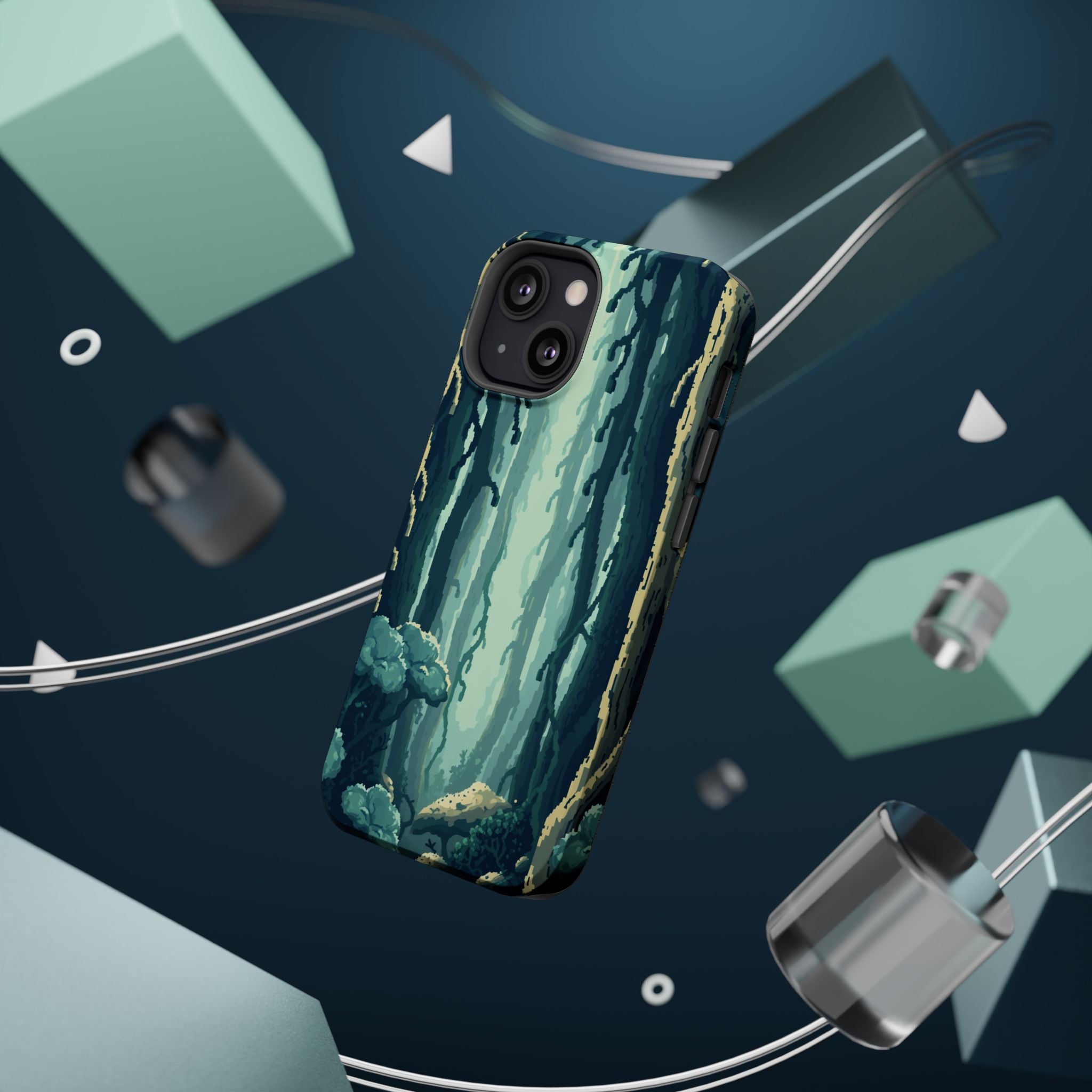 iPhone Kelp Forest Pixel Art -Bit Bold Modern Everyday Snap Case · iPhone Case