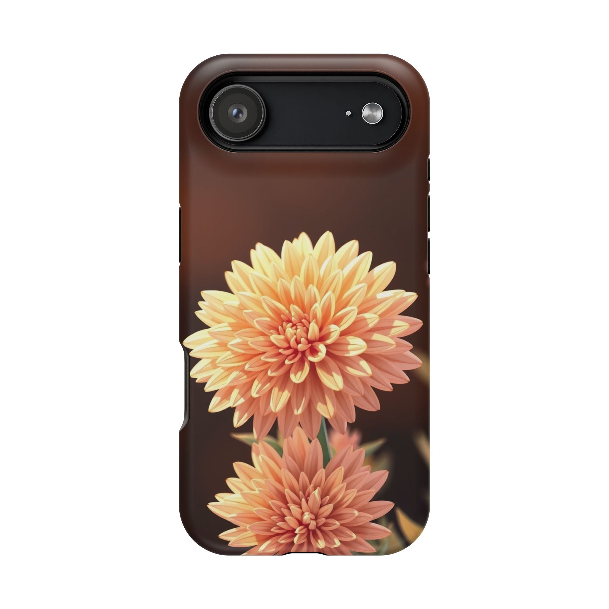 iPhone Sunset Amber And Peach Chrysanthemum Classic Slim Snap Case · iPhone Case
