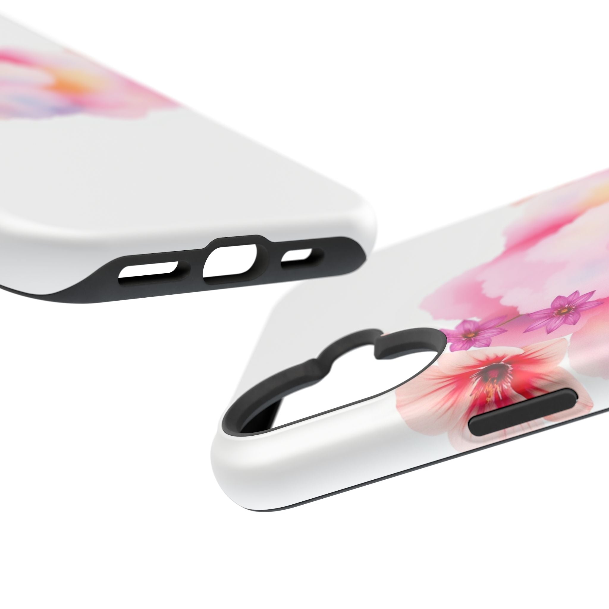 iPhone Pastel Floral Cloud Vibrant Watercolor Carry Case Slim Snap Case · iPhone