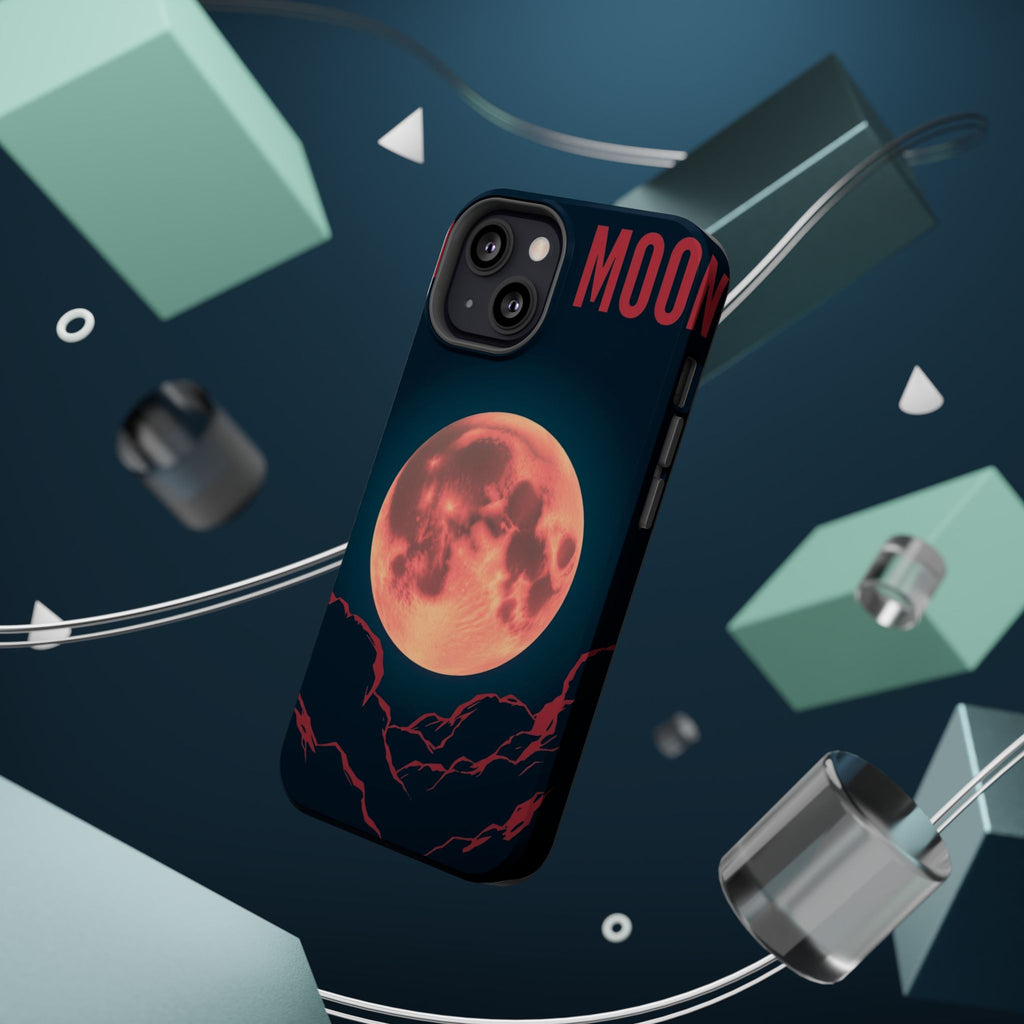 iPhone Blood Moon Rise Vintage Retro Poster Slim Everyday Designer Case · iPhone