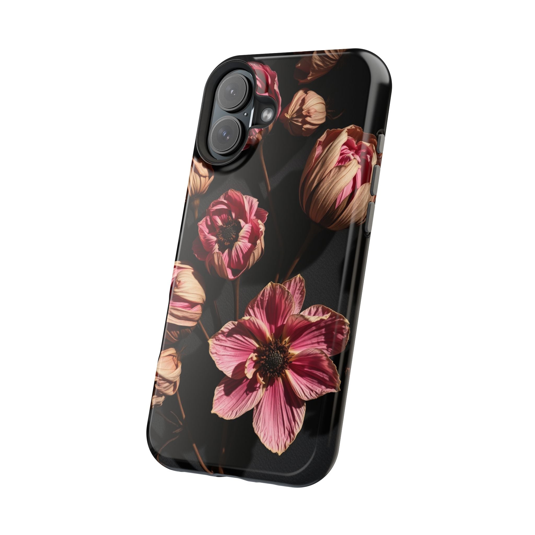 iPhone Dried Flower Flat Lay Electric Art Slim Snap Case · iPhone Case