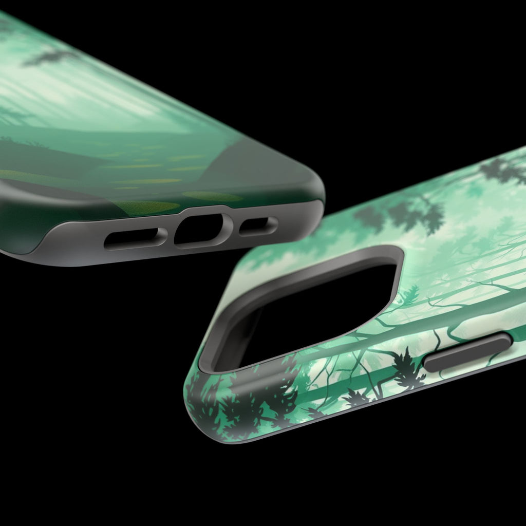 iPhone Earthy Misty Forest Path Design Slim Everyday Designer Case · iPhone Case