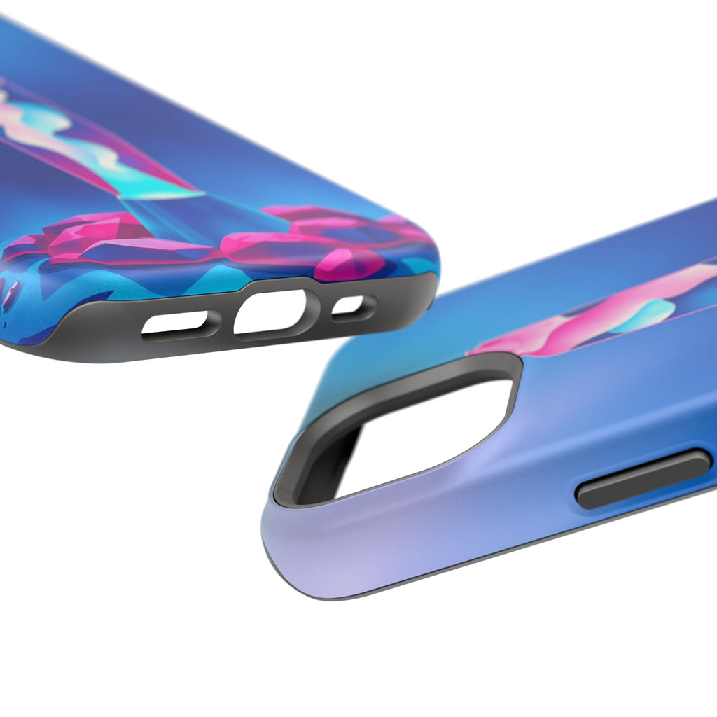 iPhone Cyan And Magenta Lava Lamp Flow Slim Everyday Designer Case · iPhone Case