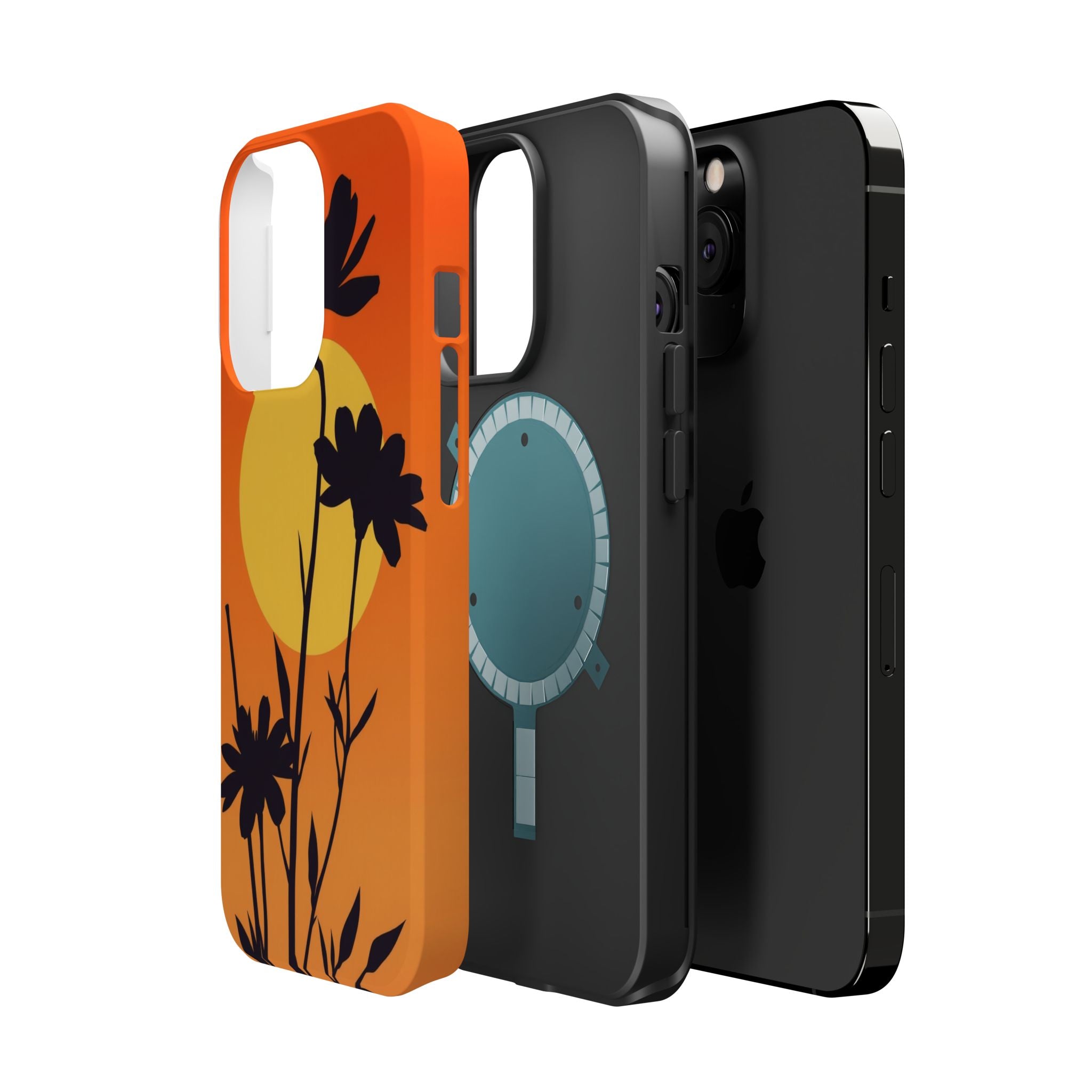 iPhone Vibrant Floral Silhouette Design Slim Everyday iPhone Designer · iPhone C