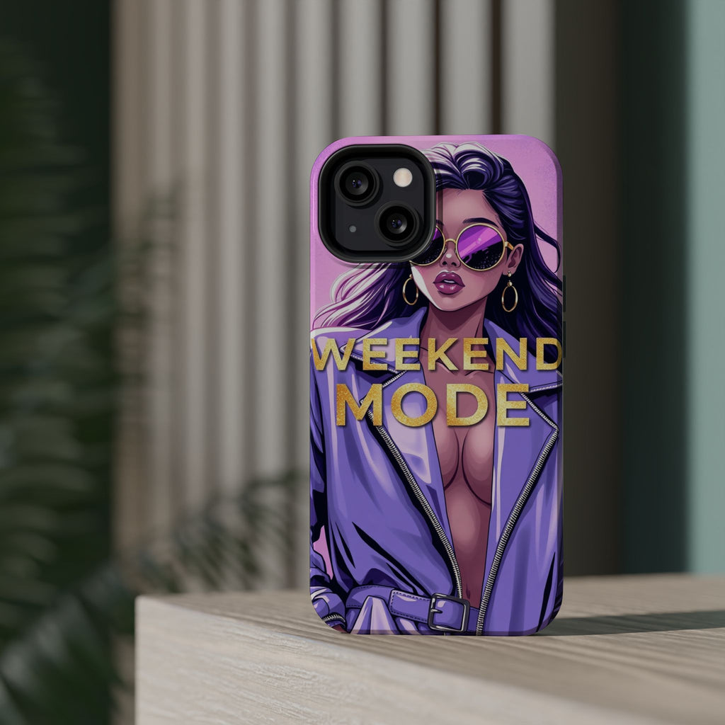 iPhone Lavender And Pearl Weekend Mode On Slim Everyday Designer Case · iPhone C