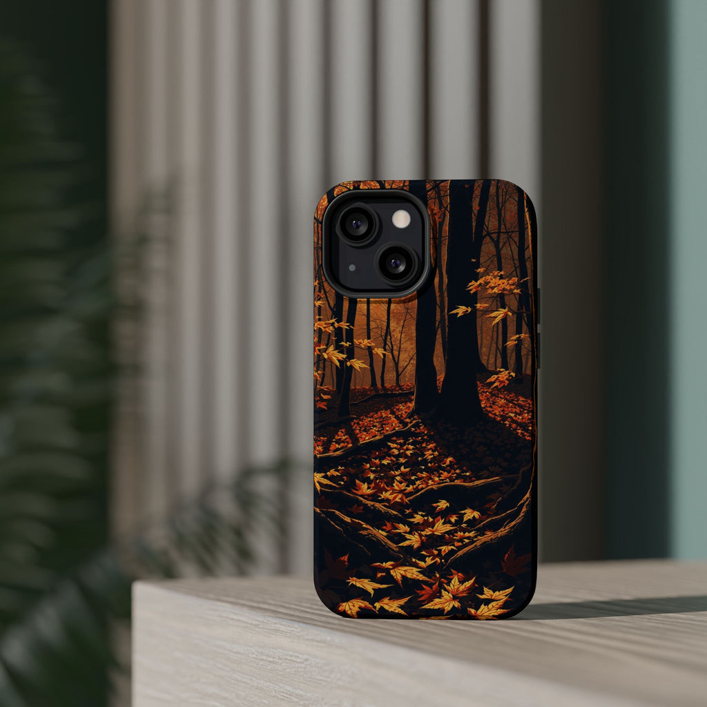 iPhone Autumn Forest Floor Gold Foil Luxury Slim iPhone Everyday · iPhone Case