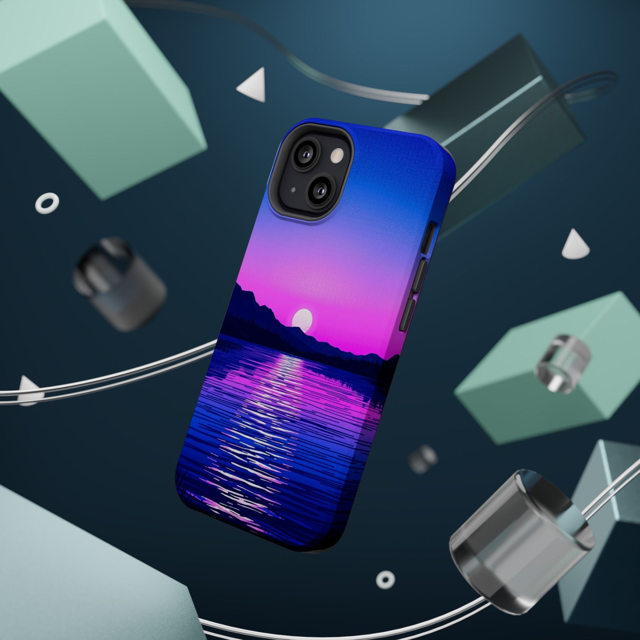 iPhone Indigo And Violet Lake at Twilight Slim iPhone Everyday Designer · iPhone