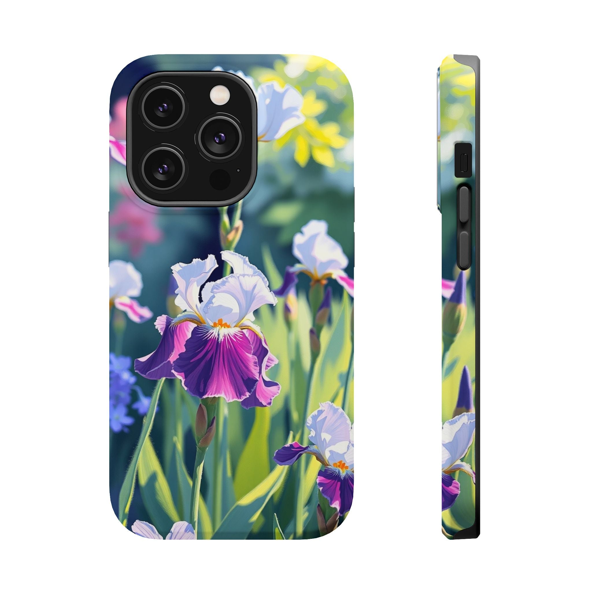 iPhone Vibrant Iris Garden Design Bold Modern Everyday Snap Case · iPhone Case