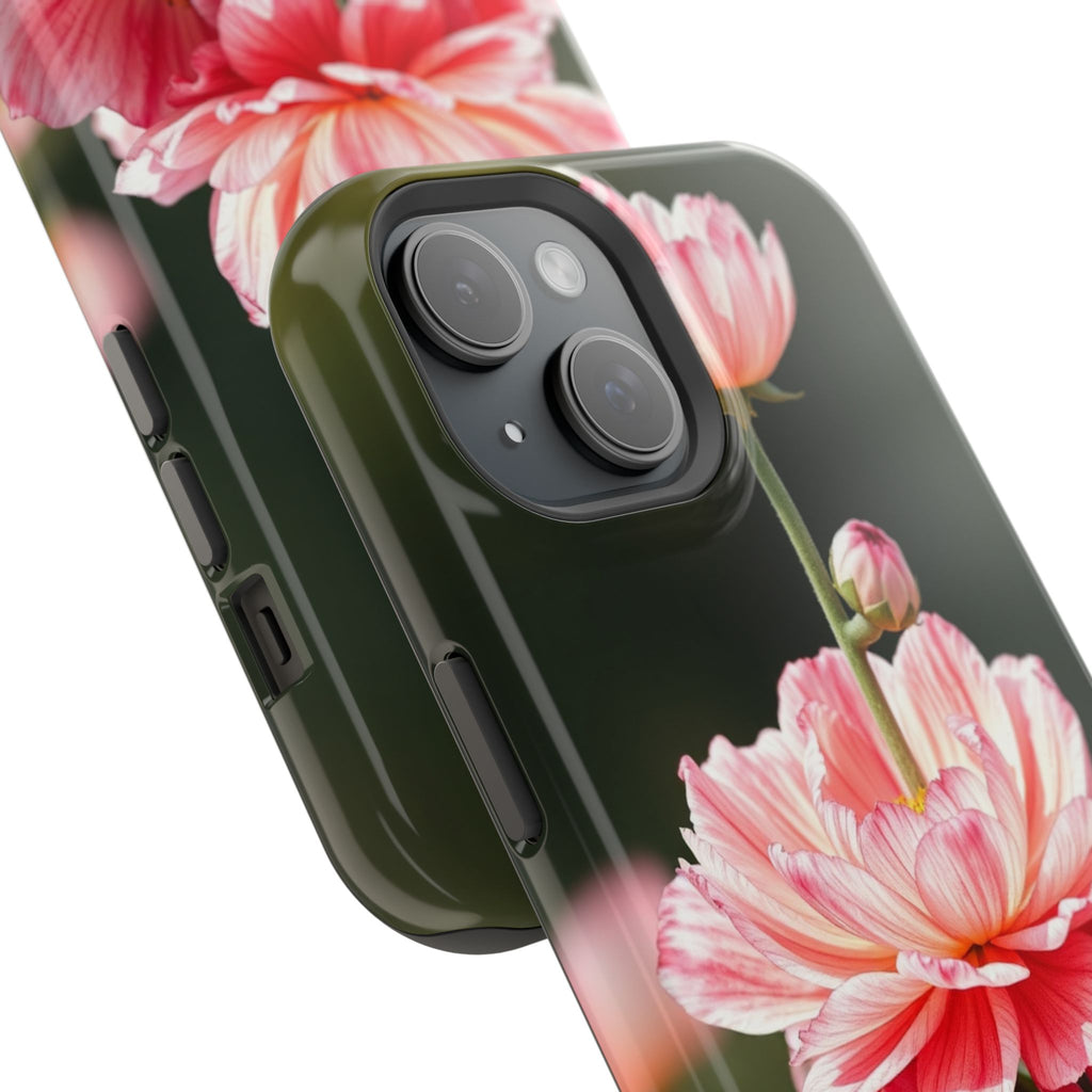 iPhone Ranunculus Stack Vibrant Watercolor Slim Snap Case · iPhone Case