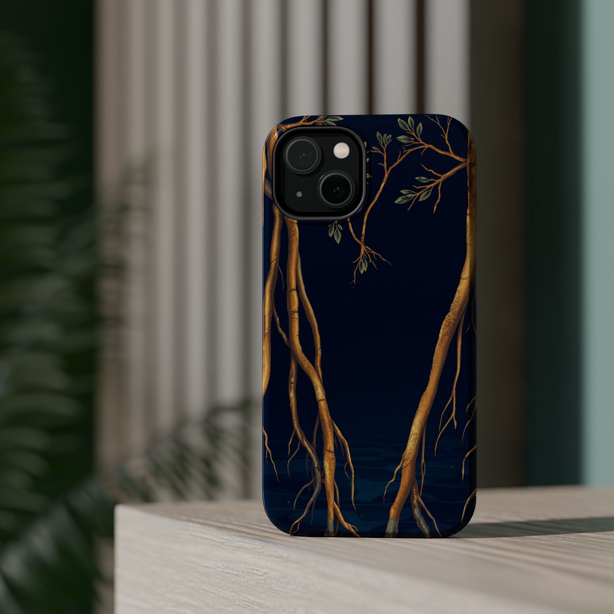 iPhone Mangrove Roots Electric Art Bold Modern Everyday Snap Case · iPhone Case