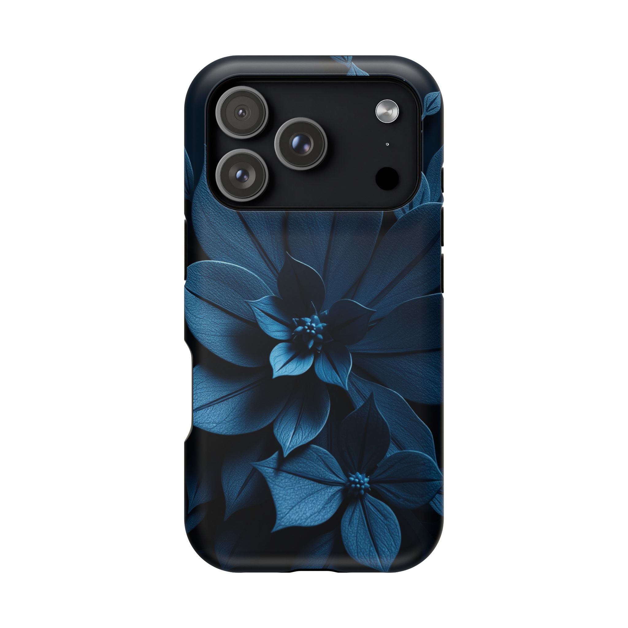 iPhone Midnight Blue And Silver Floral Dark Academia iPhone Slim · iPhone Case
