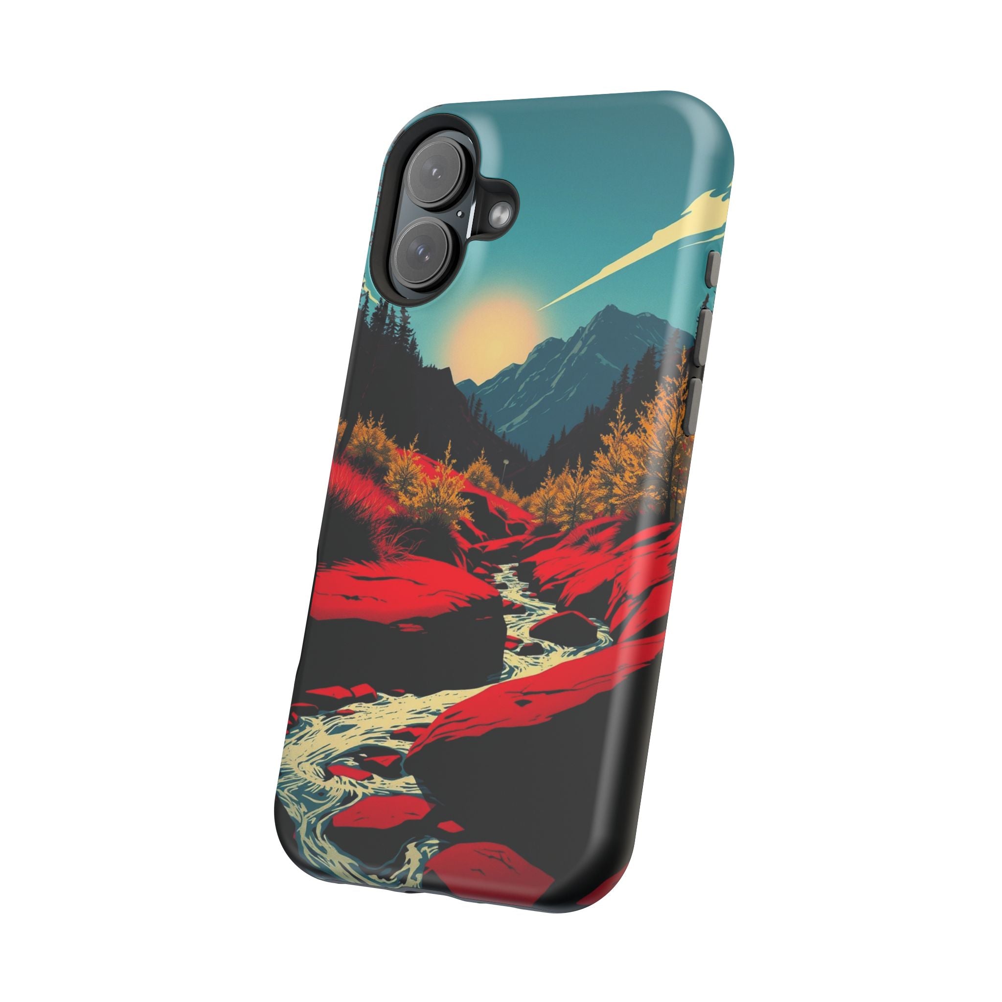iPhone Earthy Spring Creek Design Bold Modern Everyday Snap Case · iPhone Case