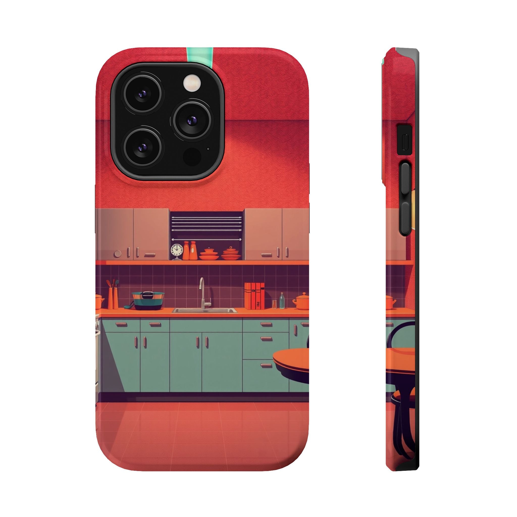iPhone Earthy 1950s Kitchen Design Bold Modern Everyday Snap Case · iPhone Case