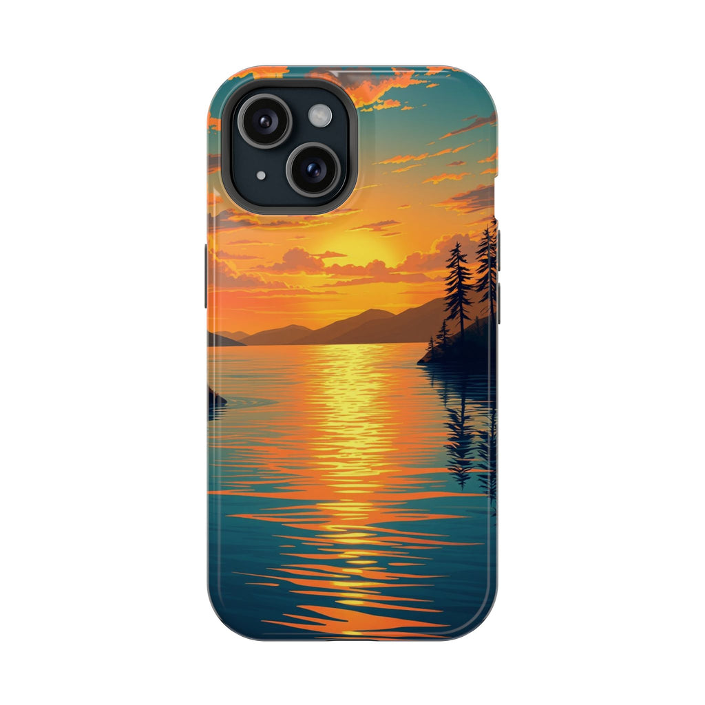 iPhone Earthy Lake at Twilight Design Slim Everyday iPhone 14 Designer · iPhone