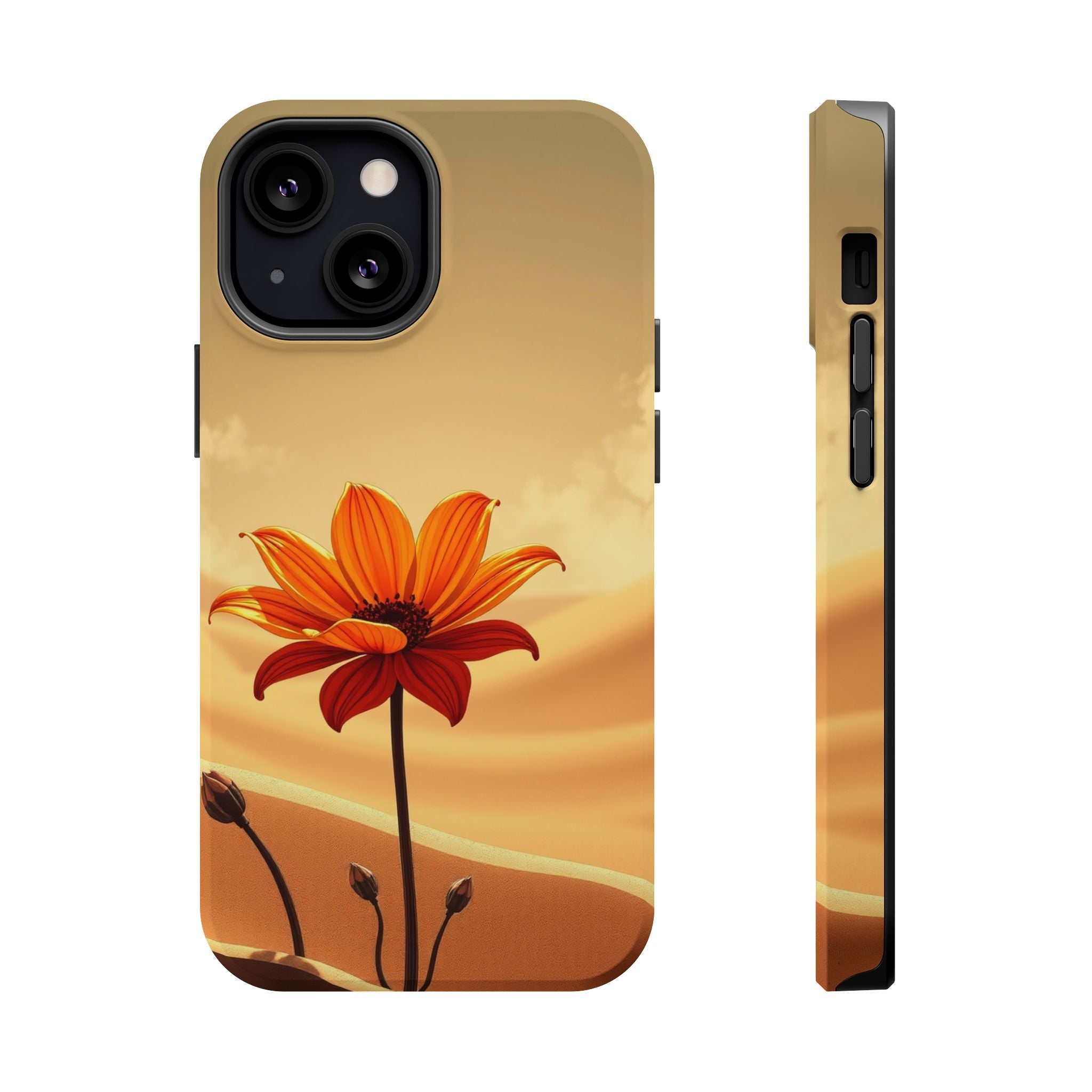 iPhone Neon Floral Dark Gothic Ink Bold Modern Everyday Snap Case · iPhone Case