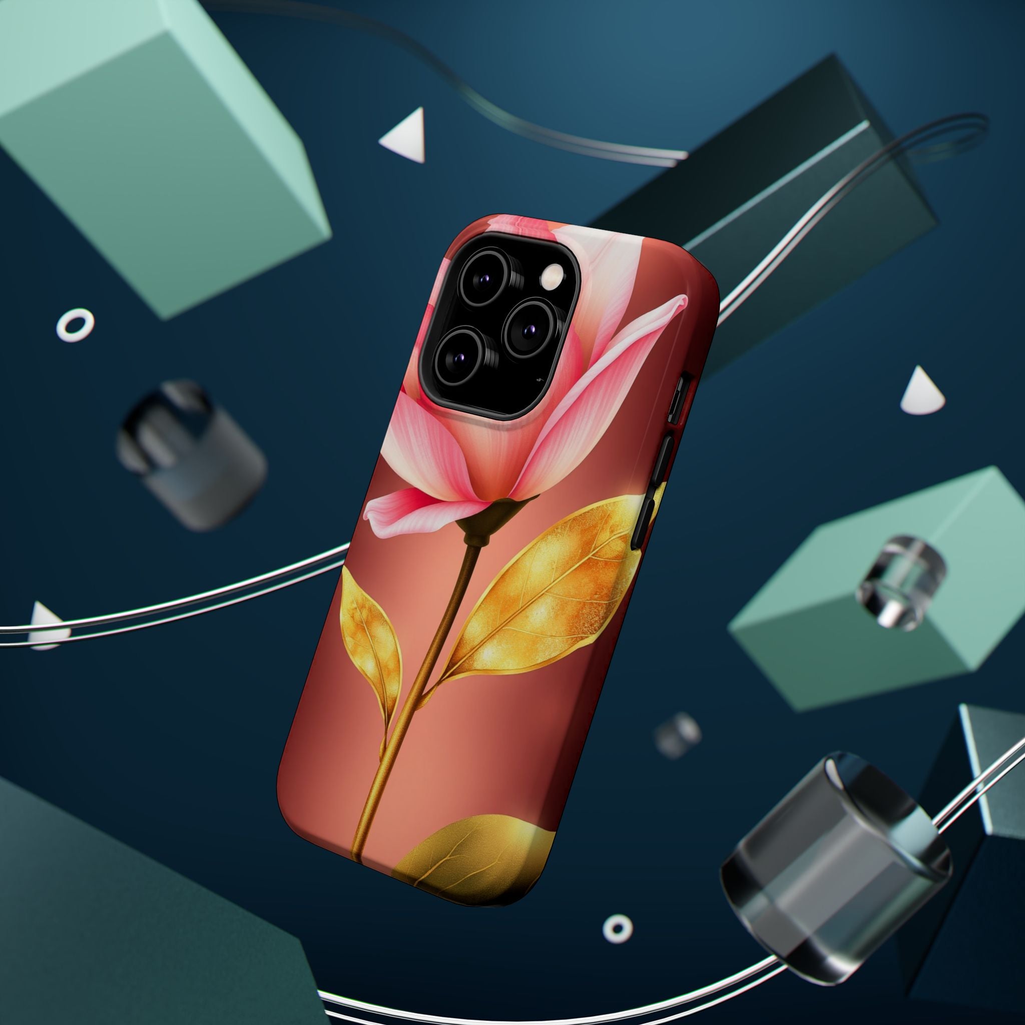 iPhone Dreamy Bloom and Leaf Design 14 Slim Everyday Designer Case · iPhone Case
