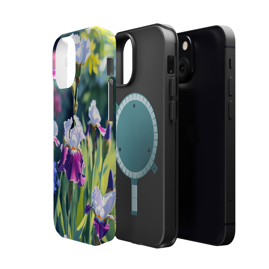 iPhone Vibrant Iris Garden Design Bold Modern Everyday Snap Case · iPhone Case