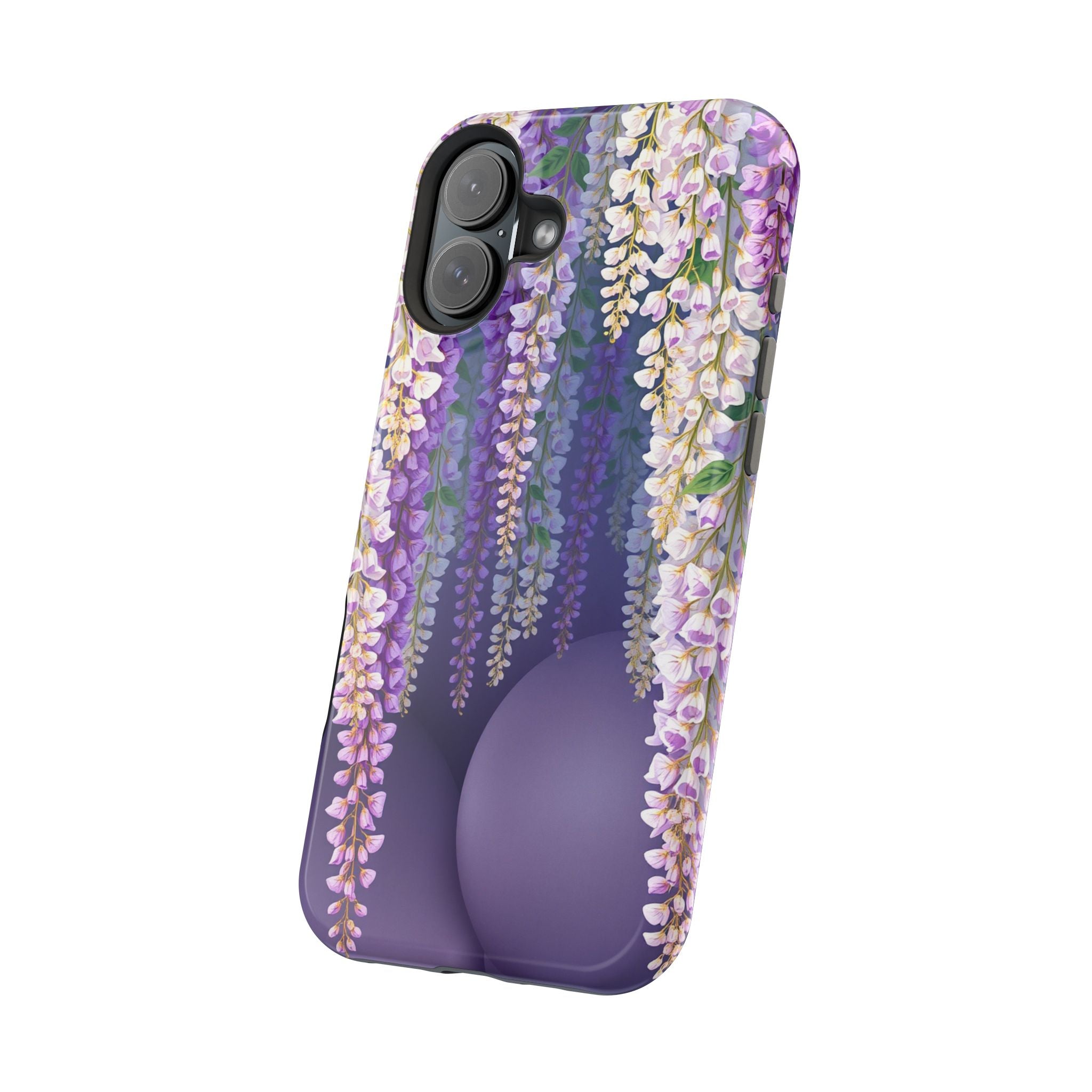 iPhone Mint And Blush Wisteria Cascade Slim Everyday Designer Case · iPhone Case