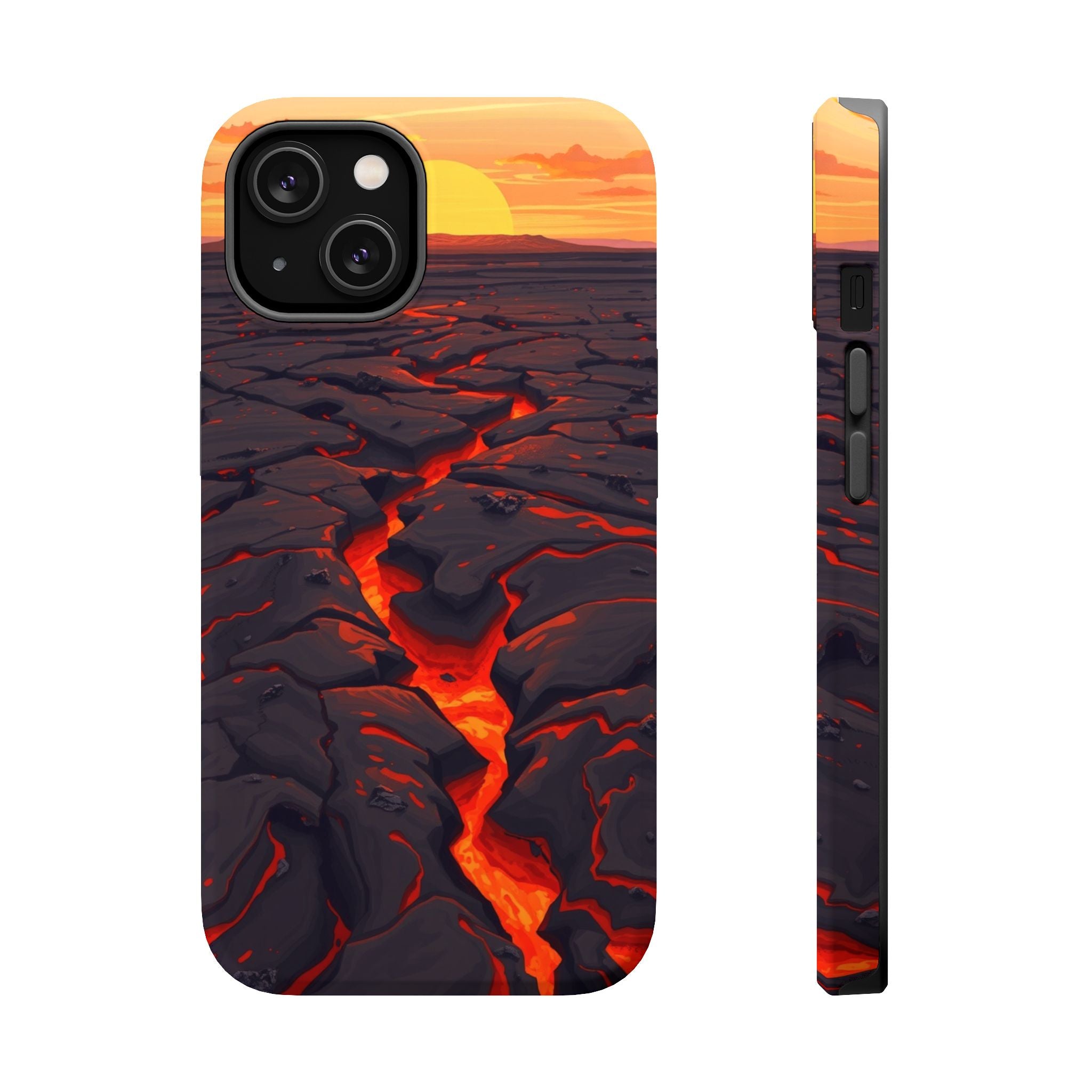 iPhone Lava Field Earthy Design Slim Everyday Designer Case · iPhone Case