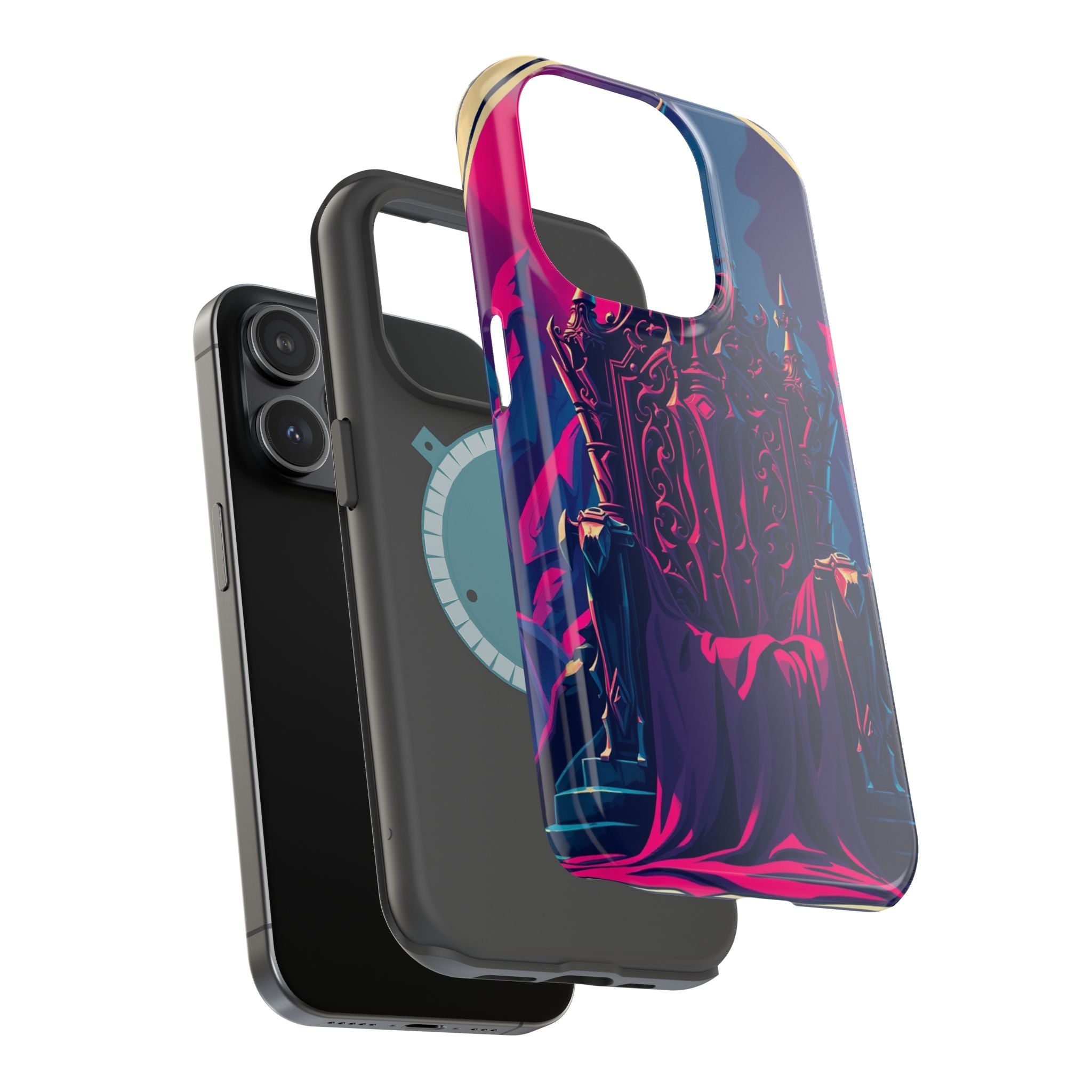 iPhone Lich King Throne Vintage Retro Poster Slim Everyday Designer Case · iPhon