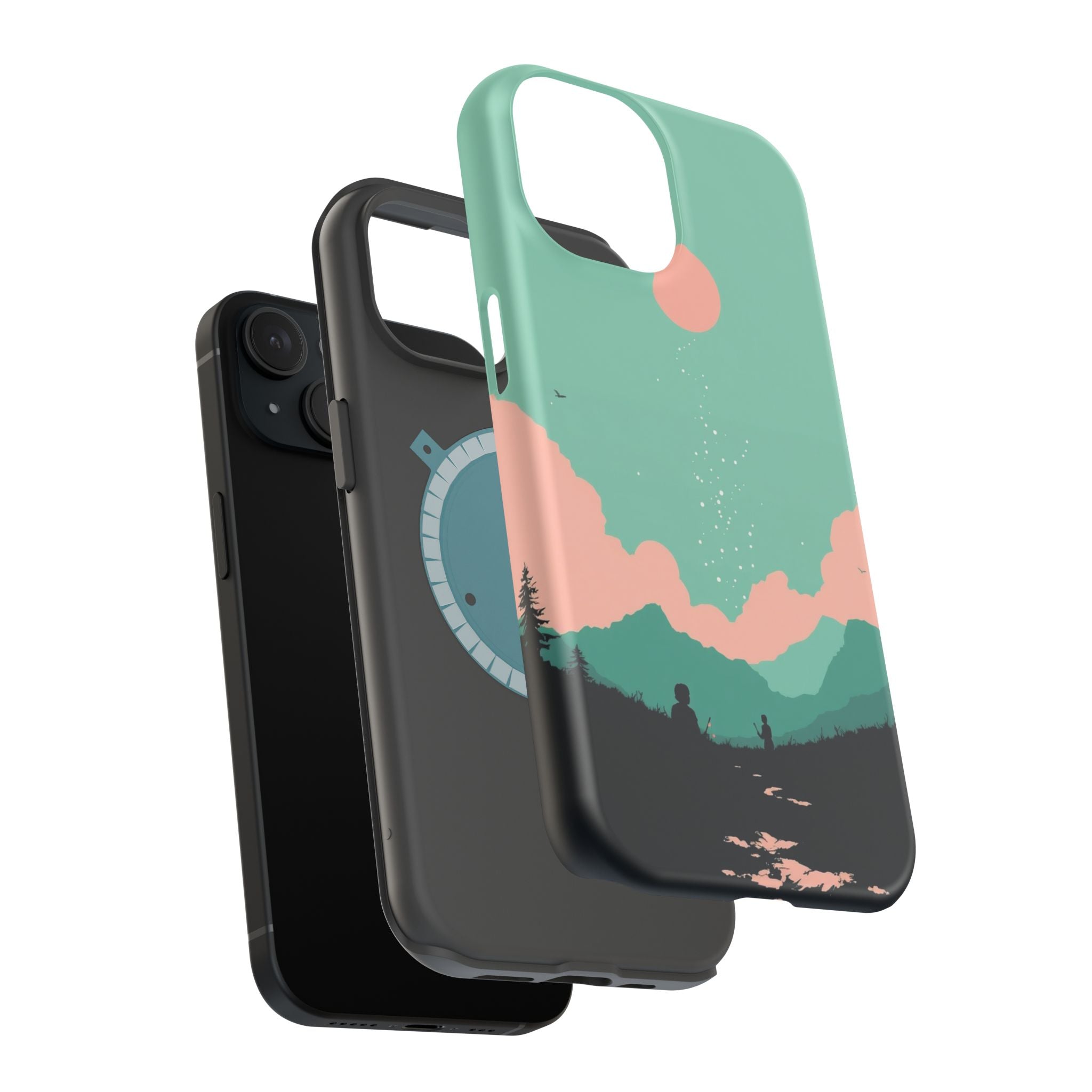 iPhone Magnetic Field Electric Art Bold Modern Everyday Snap Case · iPhone Case