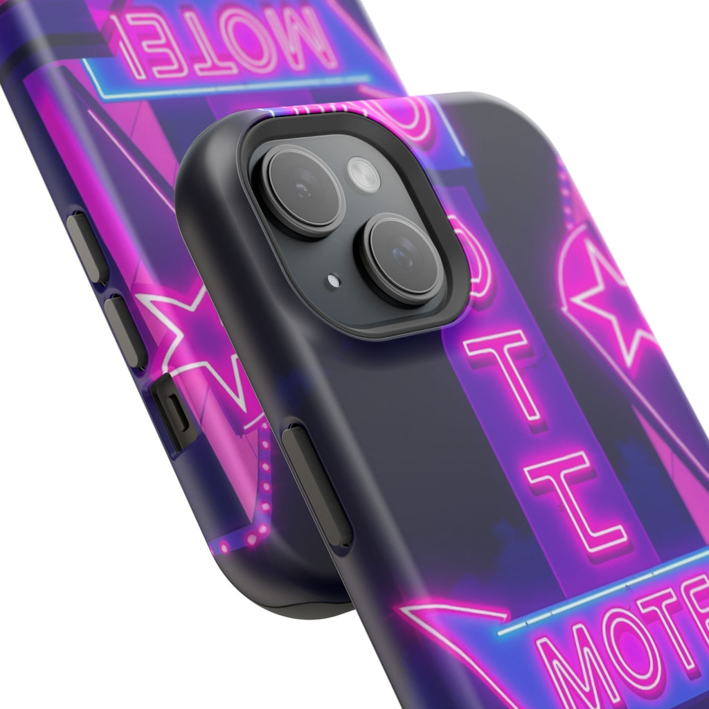 iPhone Neon Sign Motel Enchanted Art Slim Everyday Designer Case · iPhone Case
