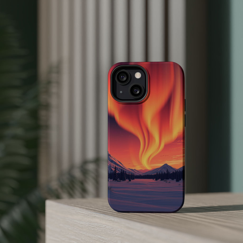 iPhone Sunset Amber And Peach Northern Lights Slim iPhone Everyday · iPhone Case