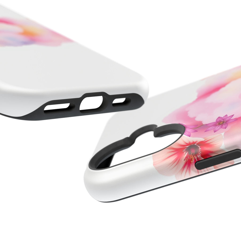 iPhone Pastel Floral Cloud Vibrant Watercolor Carry Case Slim Snap Case · iPhone